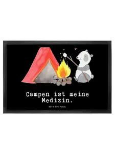 Коврик для ног Mr. & Mrs. Panda, черный