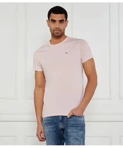 Футболка Slim fit Tommy Jeans, розовый