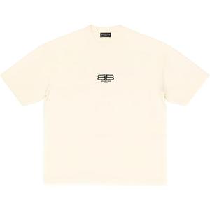 Футболка BB Paris Icon средней посадки Balenciaga, светло-бежевый