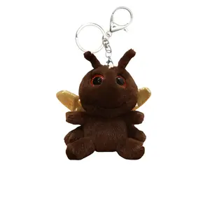 Очаровательная игрушка-кулон стрекоза плюш высота 14см Dolls and bears dance, коричневый