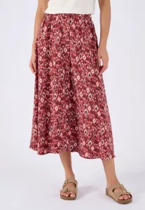 Бутоньерка на юбке-трапеции Damart, Bordeaux Graphique