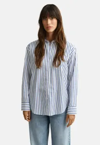 Классическая полосатая блузка на пуговицах. Gant, Royal Blue