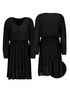 Платье до колена Sublevel Plisseekleid, черный