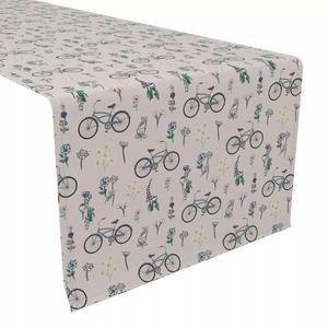 Настольная дорожка, 100% полиэстер, 14x108 дюймов, велосипедная прогулка в цветах