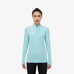 Женская утеплённая полузастёжка-молния беговой лонгслив Kiprun Run 500