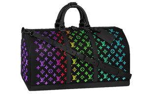 LOUIS VUITTON Сумка Keepall Led Monogram 50 Black