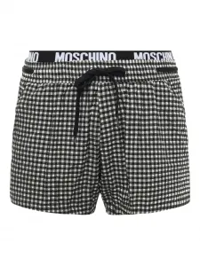 Плавки-шорты в клетку гингем Moschino, черный