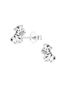 Alexander York Серьги ZEBRA, серьги-гвоздики из серебра 925 пробы, комплект из 2 штук