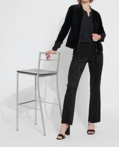 Эластичный тканый топ Mia черного цвета Lysse