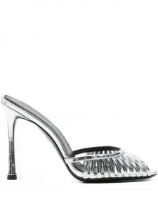 Мюли Allistair на каблуке 105 мм Retrofete, серебристый