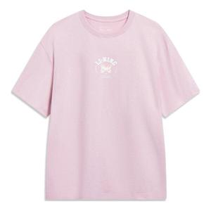 Футболка с изображением бабочки китайской культуры Li-Ning, розовый