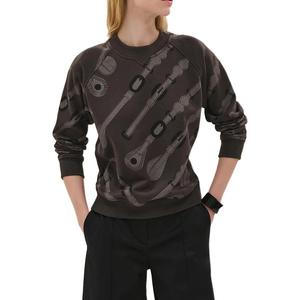 Серая женская толстовка HERMES, серый