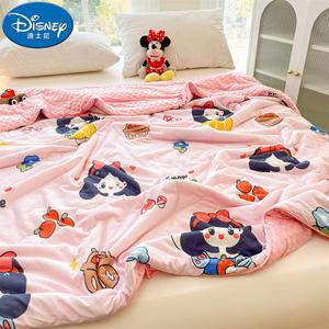 Disney Детское одеяло 200х230 см, летнее, тонкое, из ледяного шелка, принт Snow White - Ice Silk Pea Style
