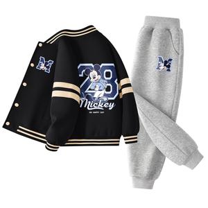 Детская повседневная спортивная одежда Disney, черный