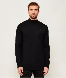 Шерстяная полуводолазка regular fit Karl Lagerfeld, черный