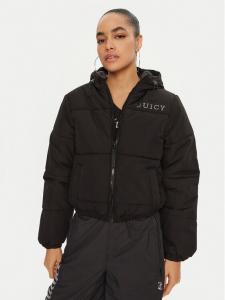 Пуховик стандартного кроя Juicy Couture, черный