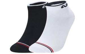 Женские носки щиколотки 2 пары FILA (Белый стандартный + Легендарный синий)