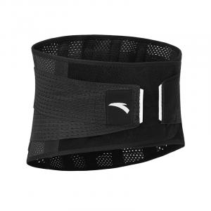 Корсет для спины polyester для малоподвижного образа жизни, бега, фитнеса защитный для взрослых ANTA, черный