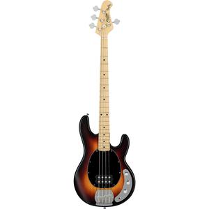 Sterling by Music Man StingRay RAY4 Кленовая накладка на гриф Электрическая бас-гитара Сатиновая винтажная черная накладка Sunburst
