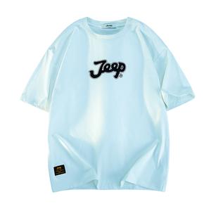 Футболка с короткими рукавами Unisex Jeep, цвет слоновая кость