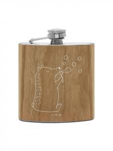 Mr. & Mrs. Panda Фляга Flachmann Affe ohne Spruch in Braun