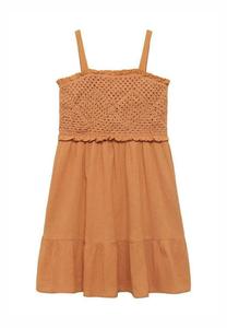 Повседневное платье MARCELA Mango Kids, оранжевый