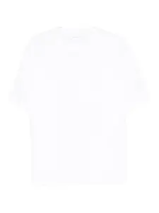 Футболка из хлопка Suvin с короткими рукавами, замшевой отделкой Tenjiku Kaptain Sunshine, белый