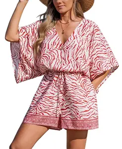 Женский комбинезон Urban Safari с принтом зебры Cupshe, розовый