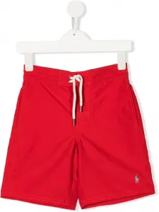 Плавки-шорты с вышитым логотипом Polo Ralph Lauren Kids, красный
