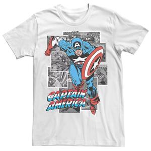 Мужская футболка с портретом Капитана Америки и комиксов «Мстители» Marvel