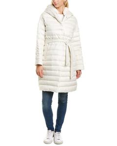 Куртка Herno из кашемира и смесового шелка цвета металлик, белый