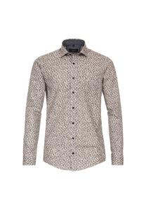 Мужская повседневная рубашка с принтом повседневного кроя CASAMODA, цвет Mittelrot