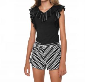 Шорты Zig Zag черного цвета Mia, черный