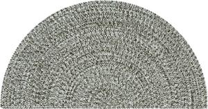 Ковер SAFAVIEH, 61 x 122 см, Washable Rug Braided Collection - Half-Moon, Green, ручной работы, для помещений и улицы, устойчивый к погодным условиям, идеален для патио, гостиной, прихожей, столовой (BRA260Y)