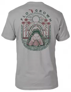 Мужская футболка FloGrown с короткими рукавами и скрытой угрозой, светло-серый