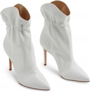 Generic Женские ботильоны на высоком каблуке, модные с заостренным носком и стойкой шпилькой, короткие ботинки однотонного цвета из кожи с эластичной лентой, вечерние туфли-бутсы для офиса