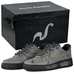 Кроссовки Nike Air Force 1 Abrasion Resistant Low Top Skateboard Unisex в цвете Time Wander с подарочной упаковкой, цвет Time Wander-Gift Box 7