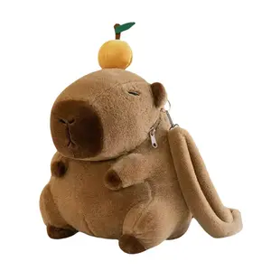 Мягкая игрушка капибара 35 см высота Abay