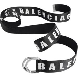 Ремень с D-образным кольцом Balenciaga, черный