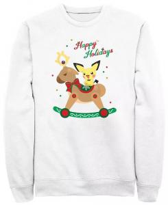 Мужская флисовая толстовка Rockin Reindeer Crew Fifth Sun, белый