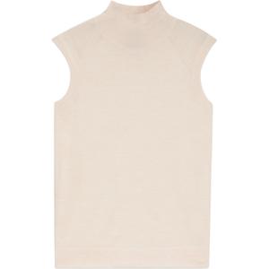 HUGO BOSS Свитер женский Natural Color с воротником стойкой