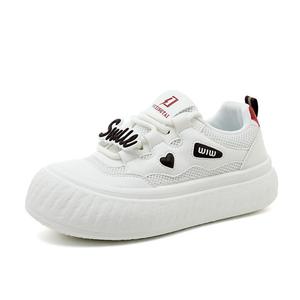 TAFN Низкие женские кроссовки для скейтбординга, белые, коричневые