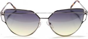 Солнцезащитные очки Blackburn Oversized Cat Eye для женщин и мужчин, модель 2025 года – дизайнерские очки итальянского производства с защитой от УФ-излучения UV400, Mauve-yellow