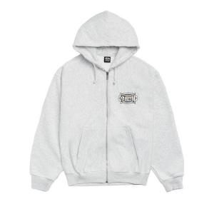 Худи Stussy Champion Oval Zip Hoodie 'Ash Heather'