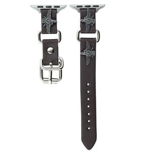 CHENSONG Часы Strap Apple Compatibility Metal 49mm, Dark brown flying eagle