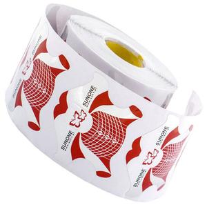 Трафарет для ногтей Sunone Premium красный 500 шт.