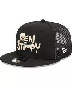 Мужская черная кепка Snapback The Ren & Stimpy Show Trucker 9FIFTY New Era, черный