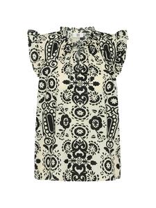 Noa Noa Футболка AnnieNN с принтом, цвет кремовый/черный