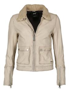 Кожаная куртка Maze 42020103, экрю