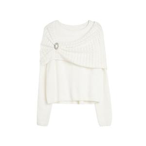 Свитер женский Crew Neck Moderate ELLE, экрю